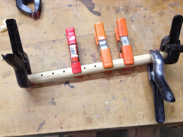  and clamping. I just used a regular wood glue and spring clamps