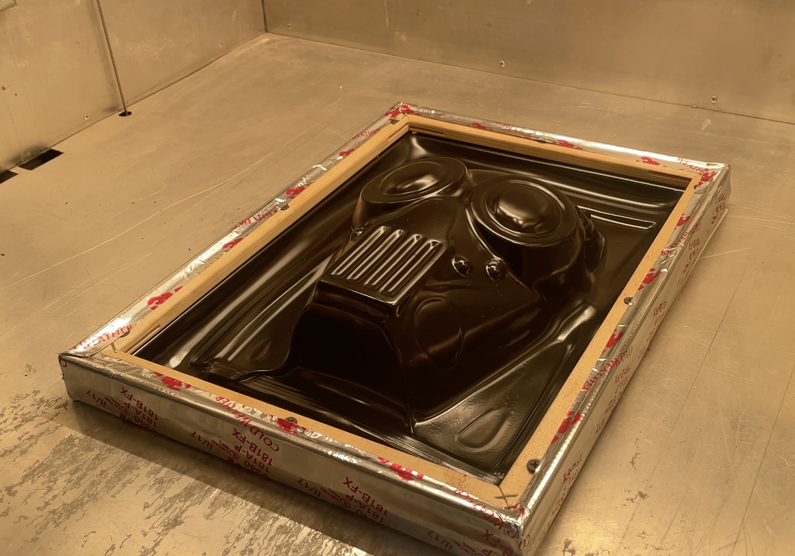 mask being vac formed