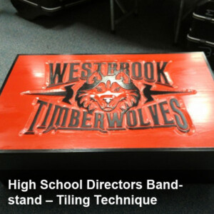 Multi-Piece High School Directors Bandstand Project - Tiling Technique