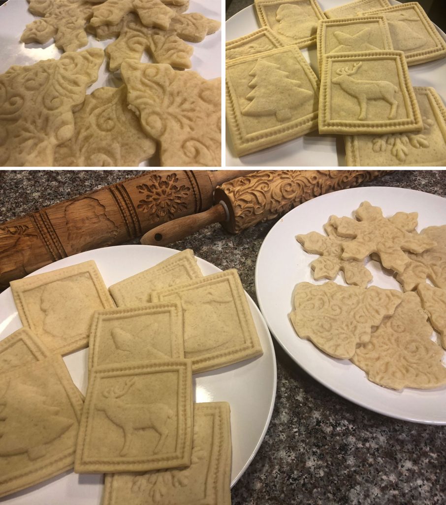 baked embossed cookies