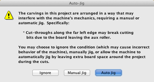 Auto-Jig-warning