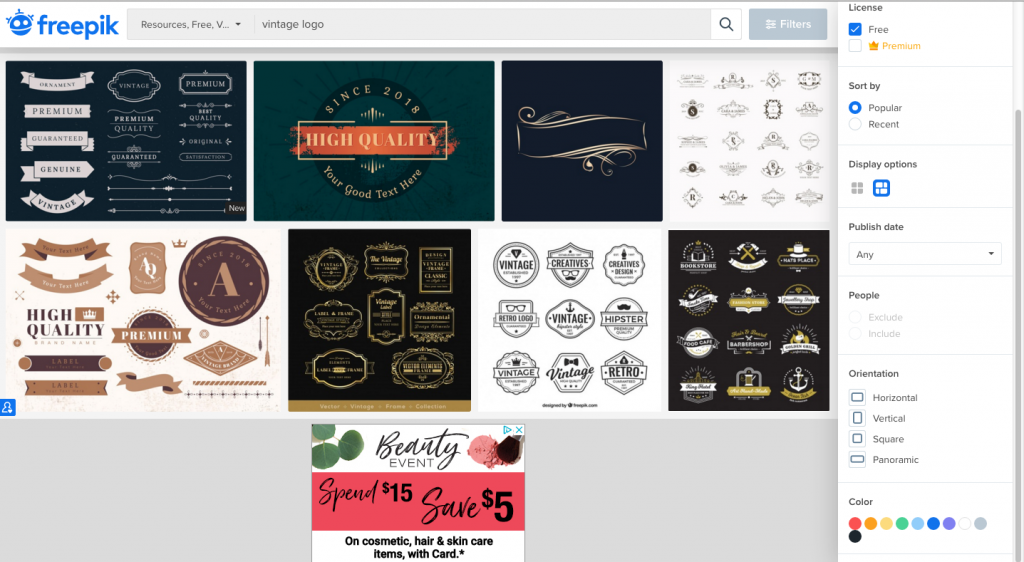 free vintage logos