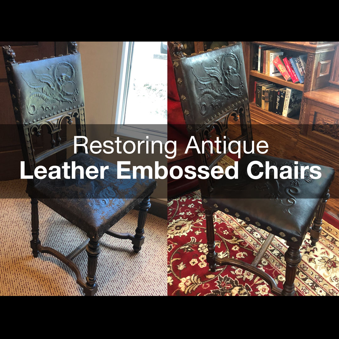 CarveWright Embossed Leather Chair Restoration