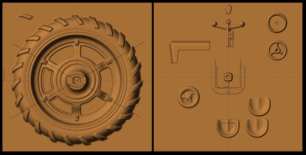 tractor parts modeling