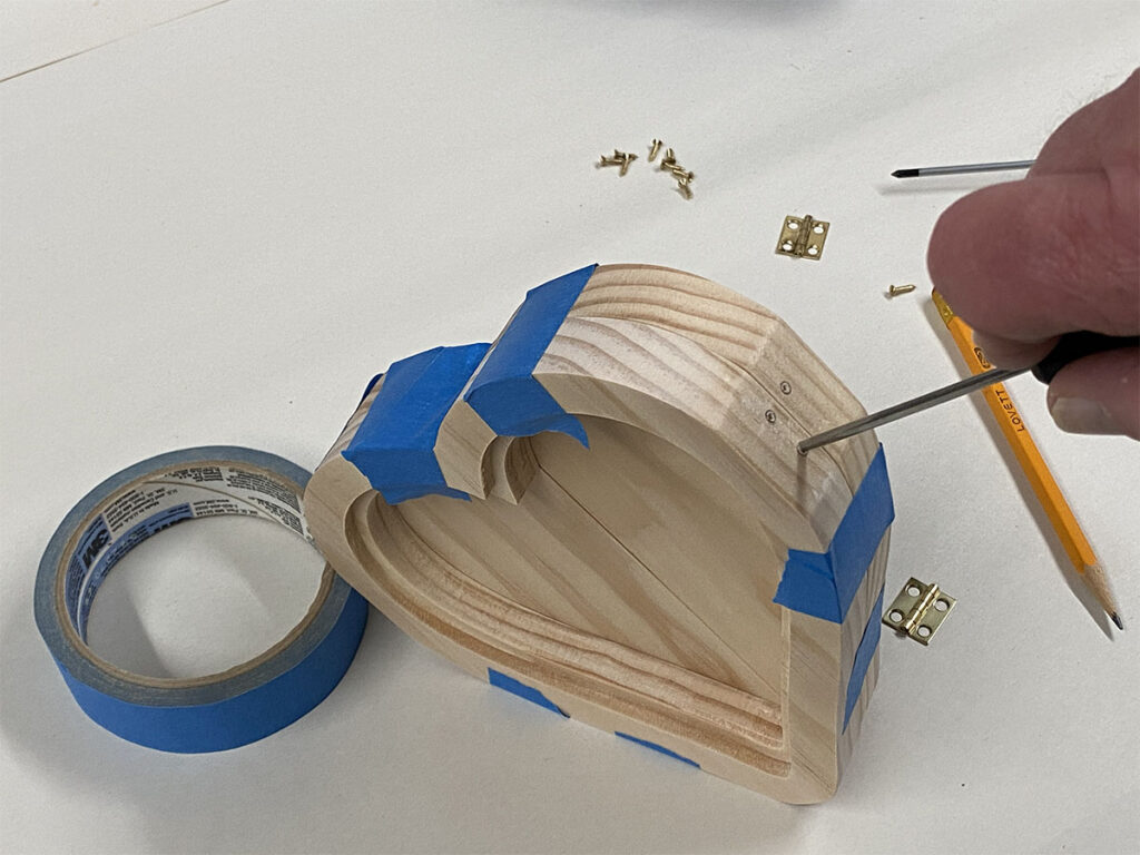 heart frame project hinges