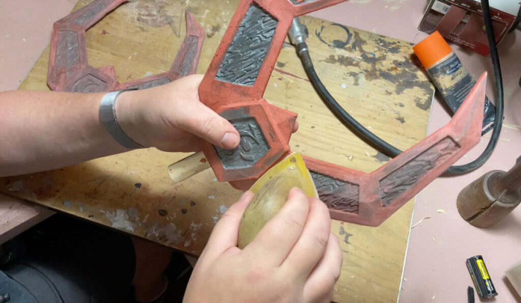 Staff carving